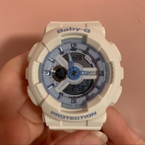 Baby G White and Blue Watch